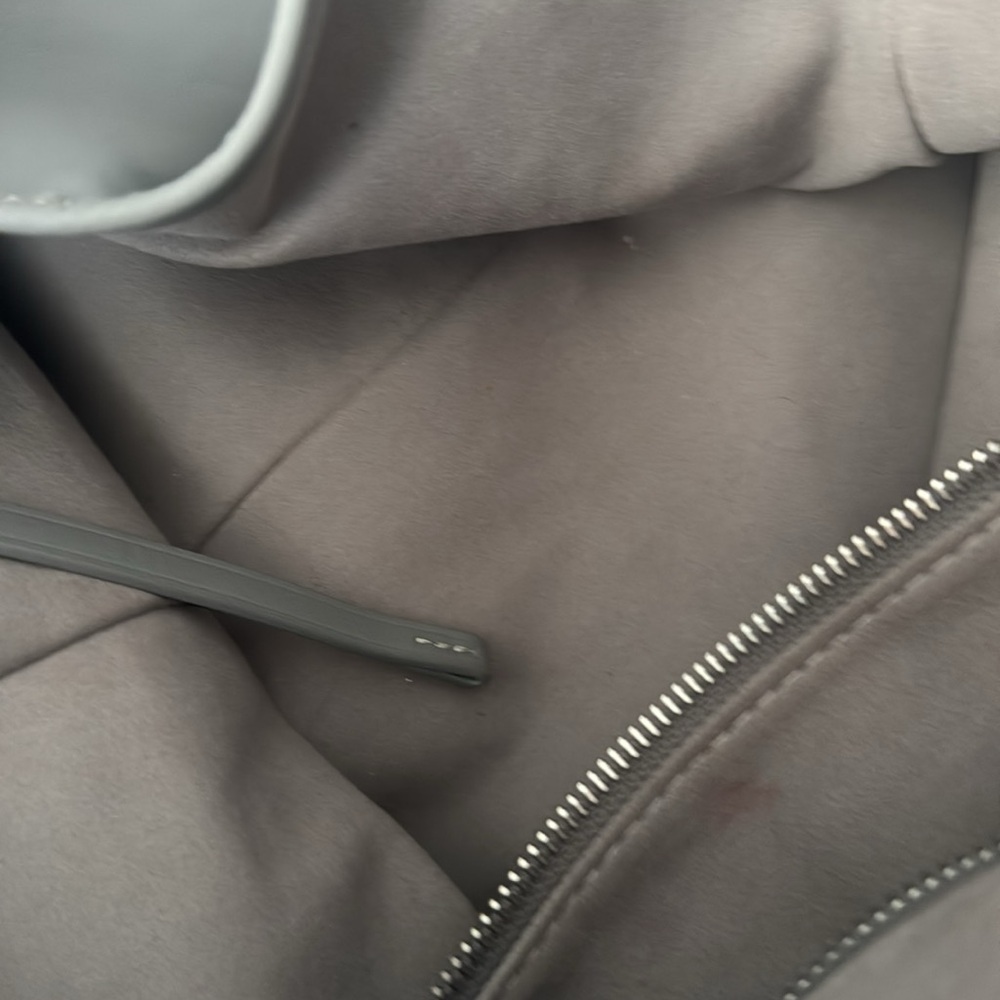 Monogram Gray and Brown  soft leather shoulder Bag - Picture 10 of 11